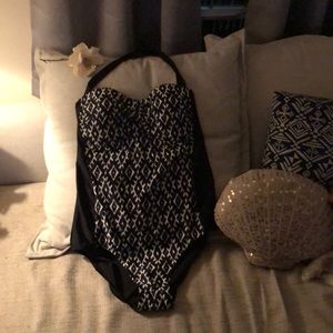 Target, one piece, halter top bathing suit.